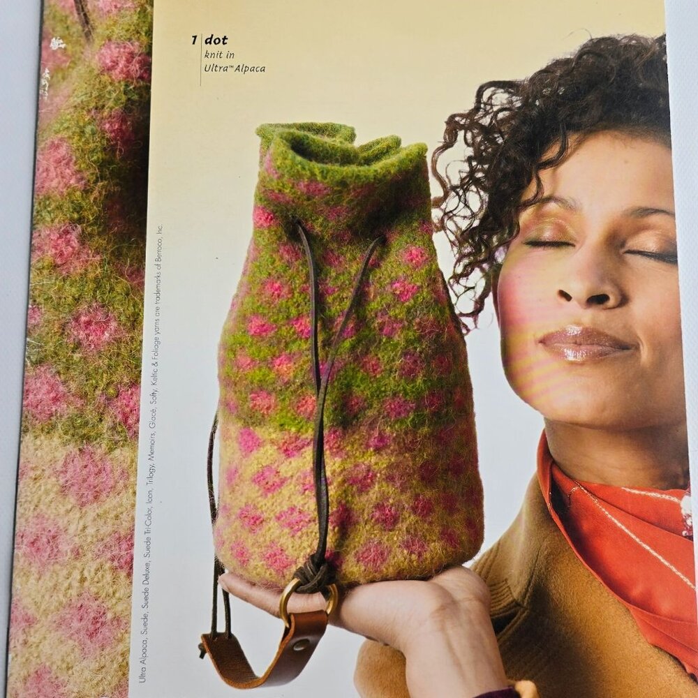 Berroco Bags #251 Knitting Pattern Booklet For 8 Handbag Designs Using Alpaca &